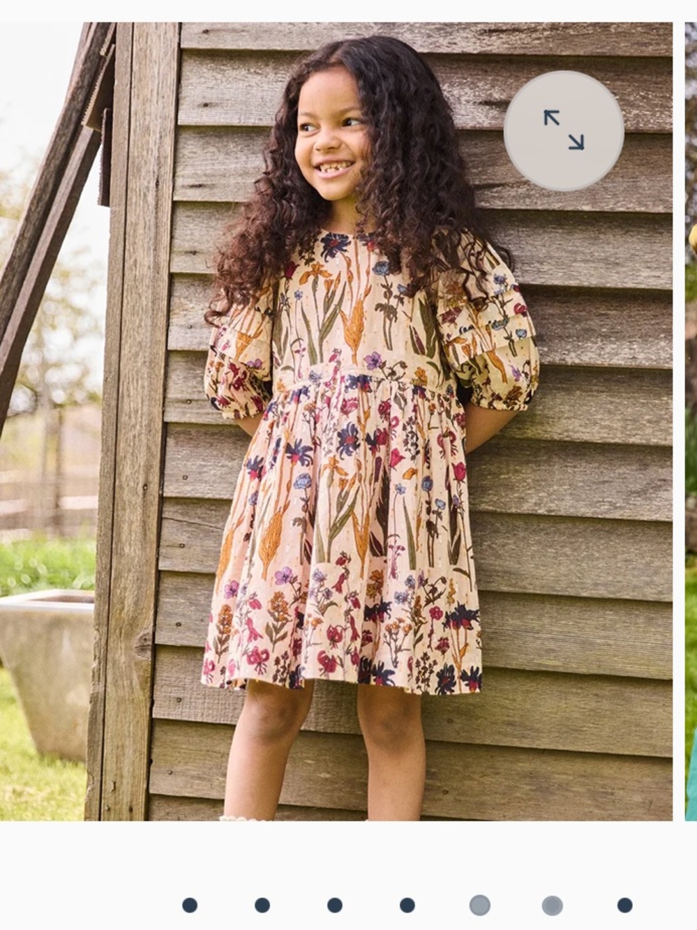 Pink Chicken Brooke Dress Set Autumn Flowers Baby Girl 6 12M NWT